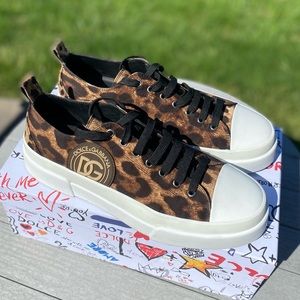 Dolce & Gabanna Low top leopard sneakers Mens Size 44 US 10